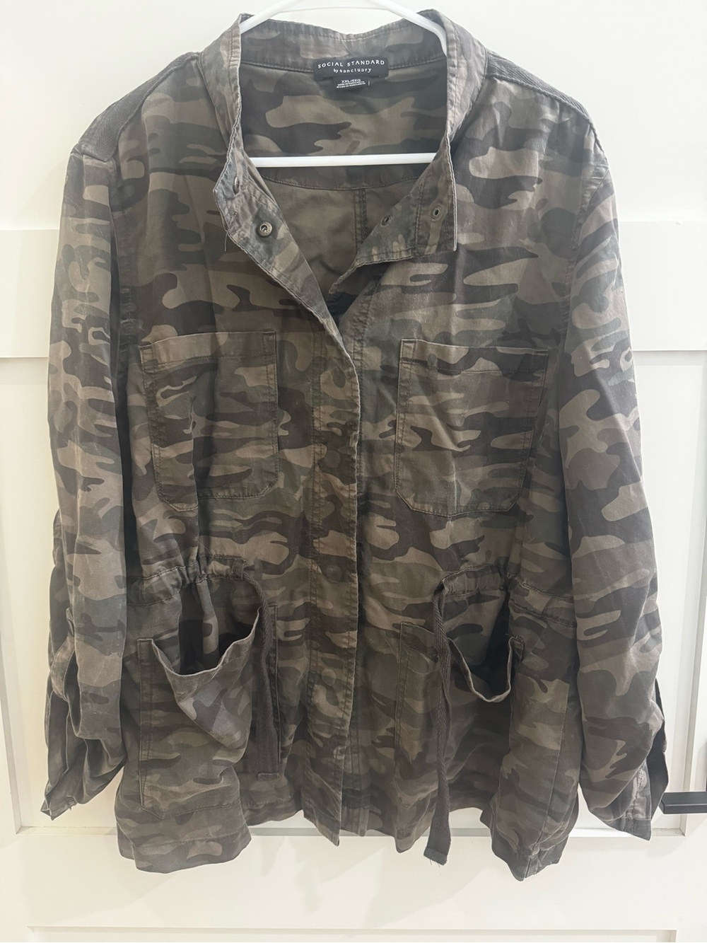 Social Standard by Sanctuary Camo Safari Utility Jacket - Women's XXL